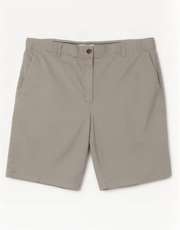 Marks & Spencer ženske chino kratke hlače UK 16 Large W36 Sivi pamuk