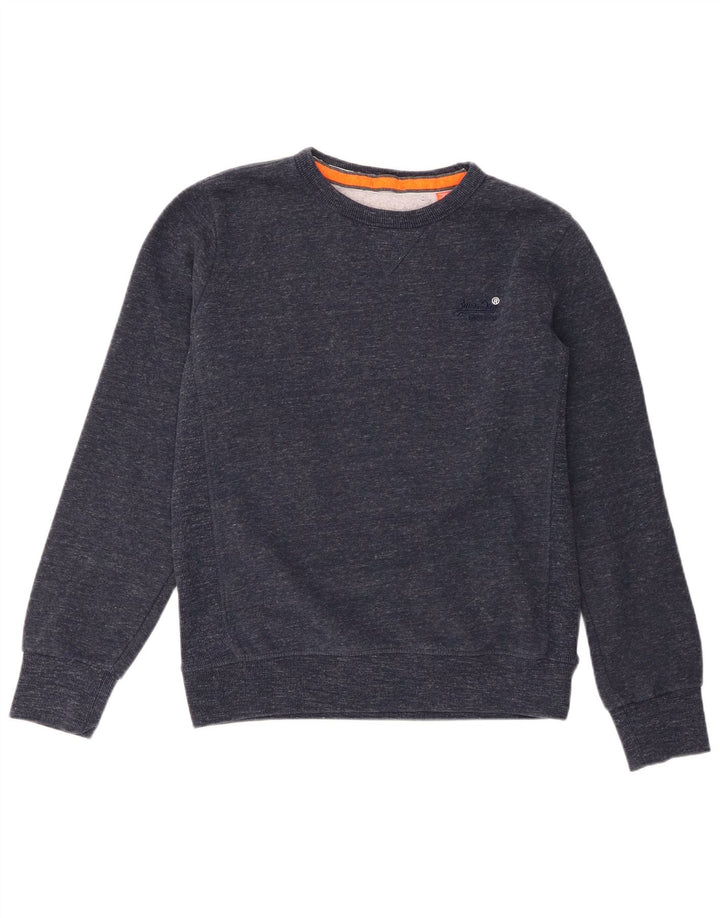 Superdry muška trenirka, veliki tamnoplavi pamuk s flekama