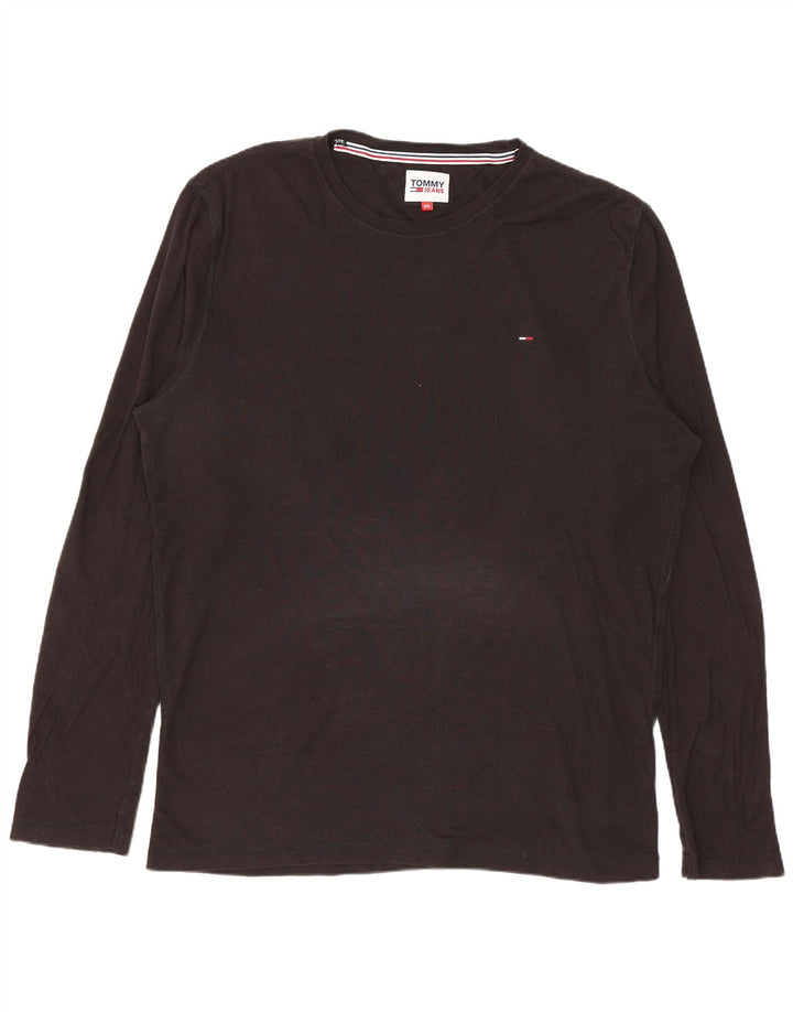 TOMMY HILFIGER Muška majica dugih rukava 2XL crni pamuk