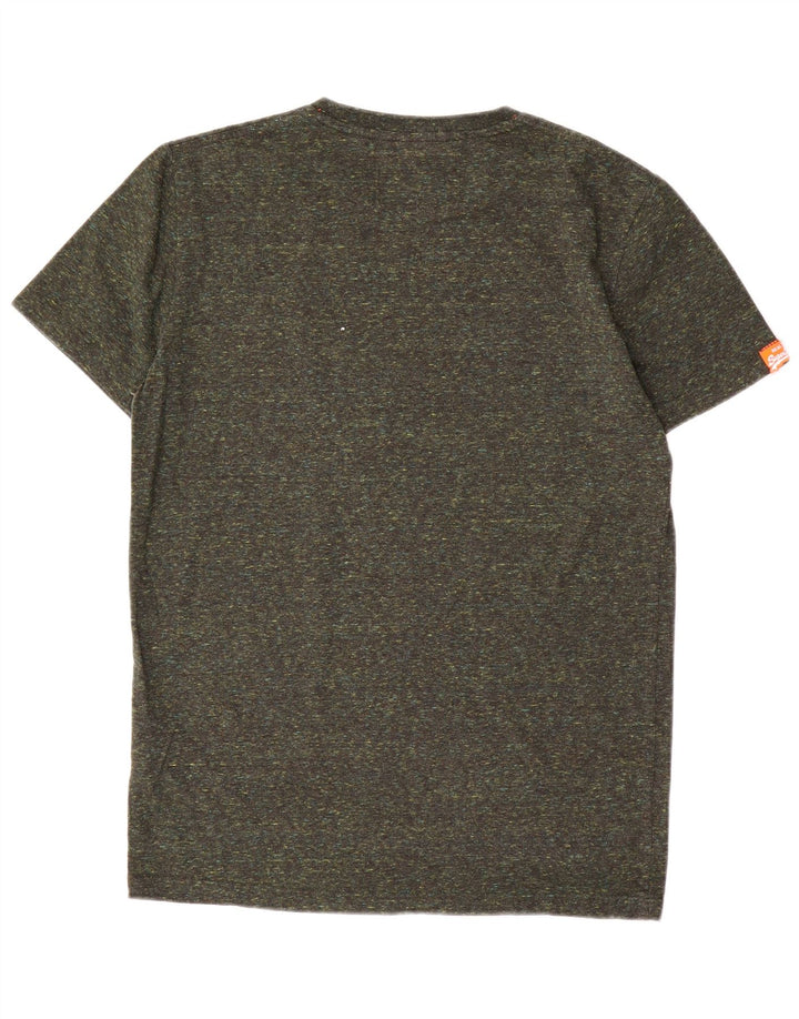 Superdry muška majica kratkih rukava, srednji kaki flekasti pamuk