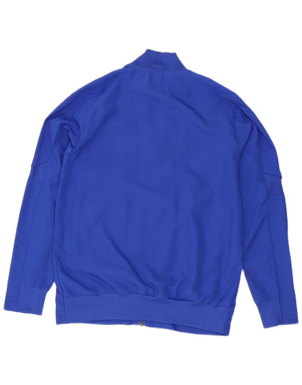 Adidas Boys Aeroready Graphic Tracksuit Top Jacket 9-10 Years Blue