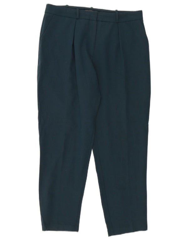 Oasis Womens Pegged Chino Trousers UK 14 Large W32 L27 Navy Blue
