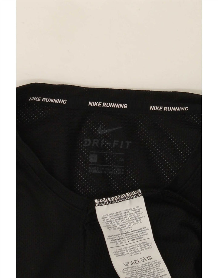 Nike Dri Fit majica kratkih rukava, mali crni poliester