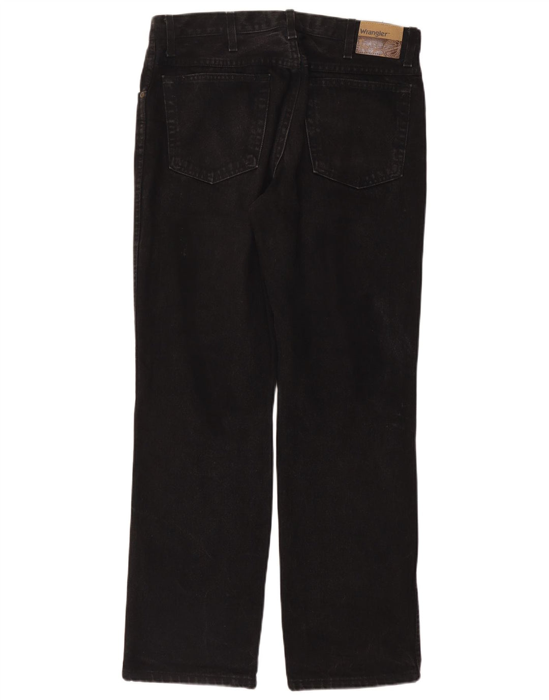 Wrangler muške ravne traperice regularnog kroja W34 L32 crni pamuk