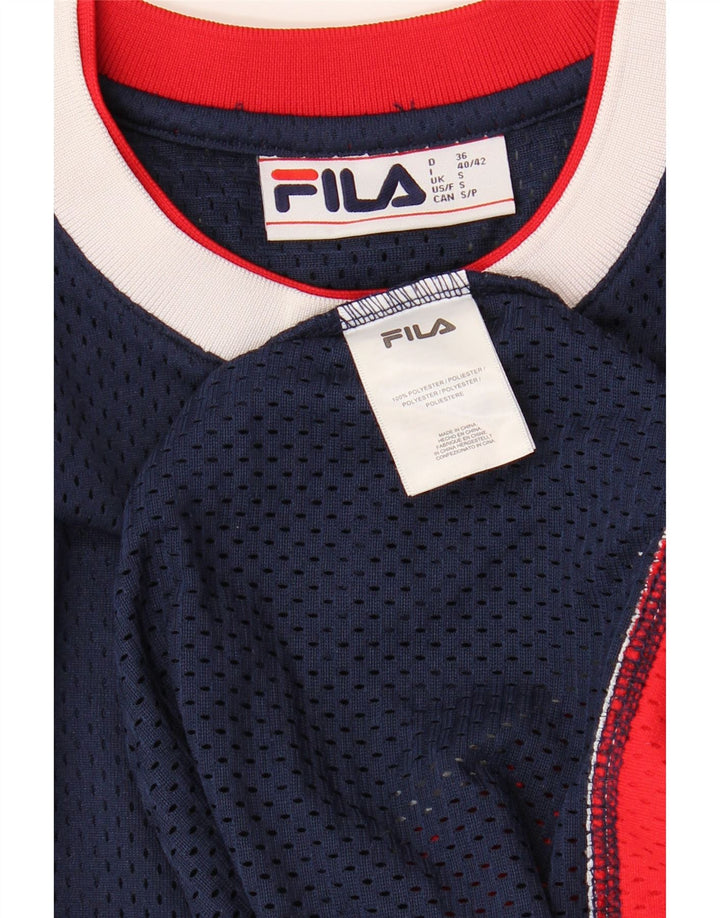 FILA Majica kratkih rukava s grafičkim motivima, mala tamnoplava