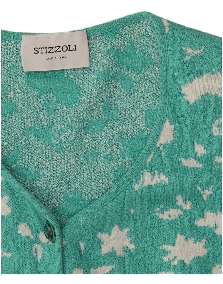 STIZZOLI Ženski džemper s apstraktnim uzorkom UK 16 Veliki zeleni