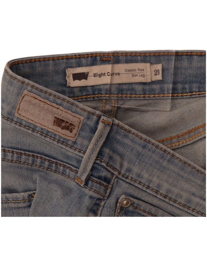 LEVI'S Ženske uske traperice s klasičnim usponom Slight Curve W29 L28 Plave