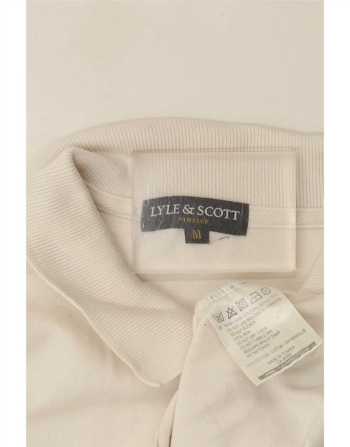 Lyle & Scott muška uobičajena polo majica dugih rukava srednje bijelog pamuka