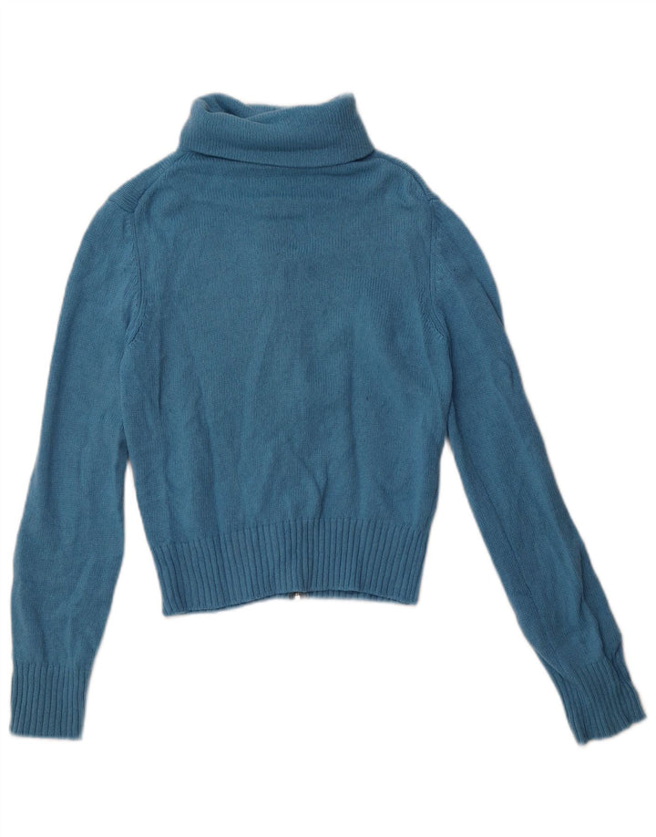 Benetton ženski kratki kardigan pulover UK 8 Small Blue
