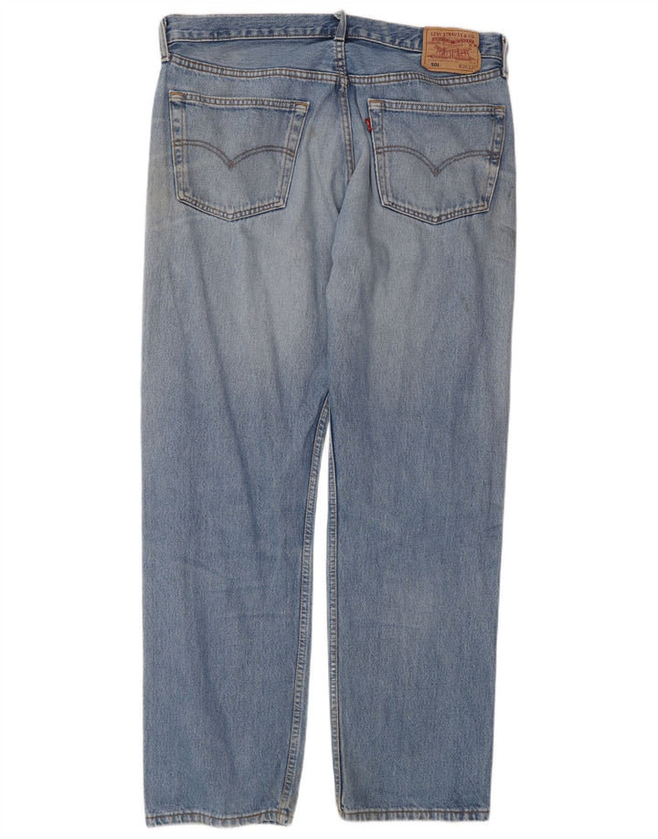 Levi's muške ravne traperice W38 L32 plavi pamuk
