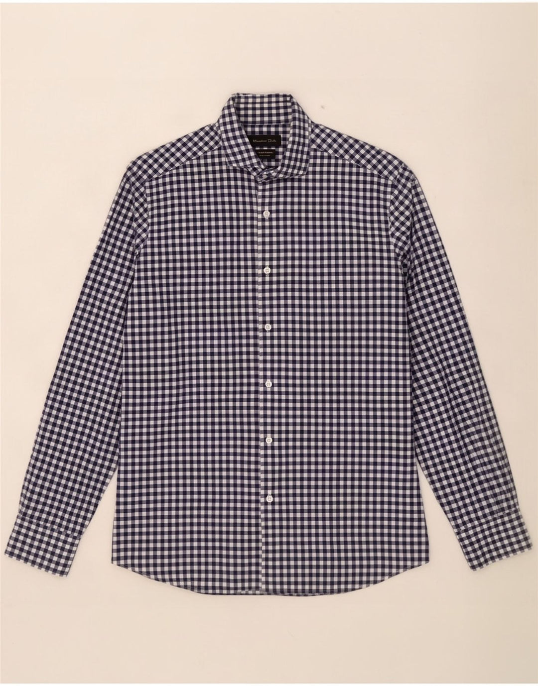 Massimo Dutti muška košulja srednje tamnoplave boje gingham