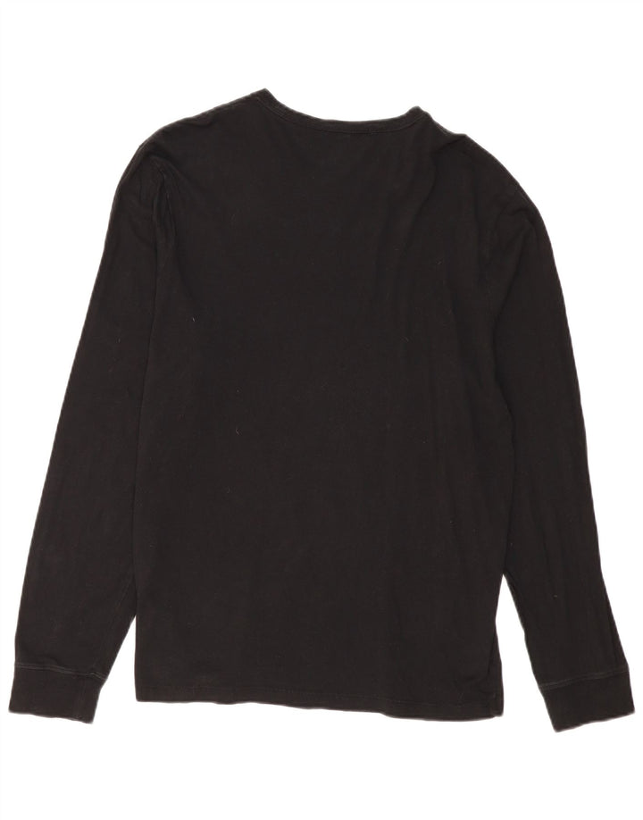 J. CREW Ženska majica dugih rukava UK 16 Veliki crni pamuk