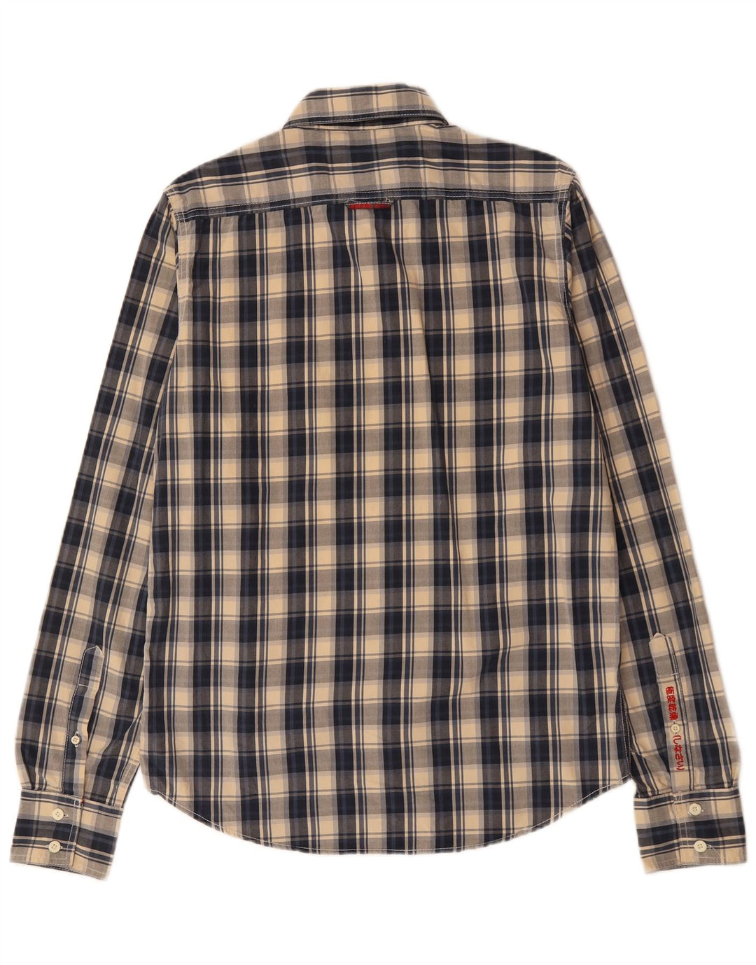 SUPERDRY muška košulja velika tamnoplava karirana pamuk