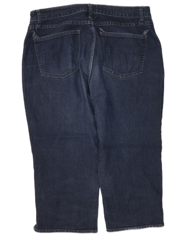 LEE Ženske kapri traperice srednjeg rasta US 12 Large W32 L19 tamnoplave