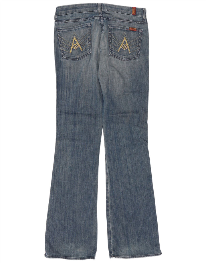 7 For All Mankind Ženske lepršave traperice W32 L34 Plavi pamuk