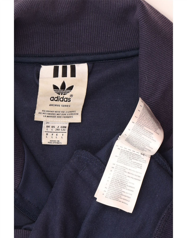 Adidas muška trenirka velika jakna od tamnoplavog poliestera