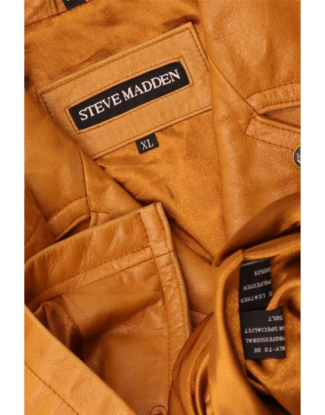 Steve Madden muška kožna jakna UK 42 XL bež koža
