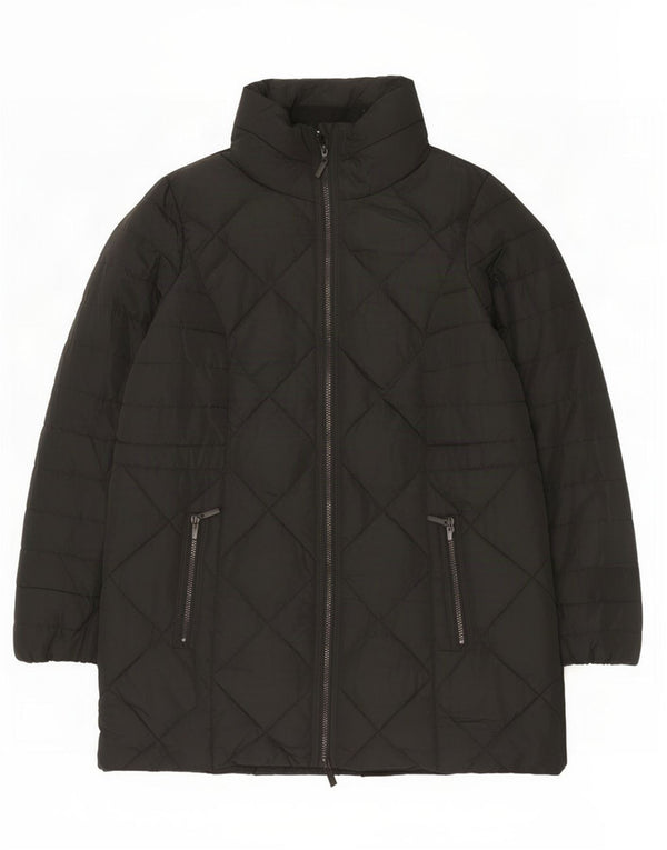 Marks & Spencer ženski podstavljeni kaput UK 18 XL crni poliester
