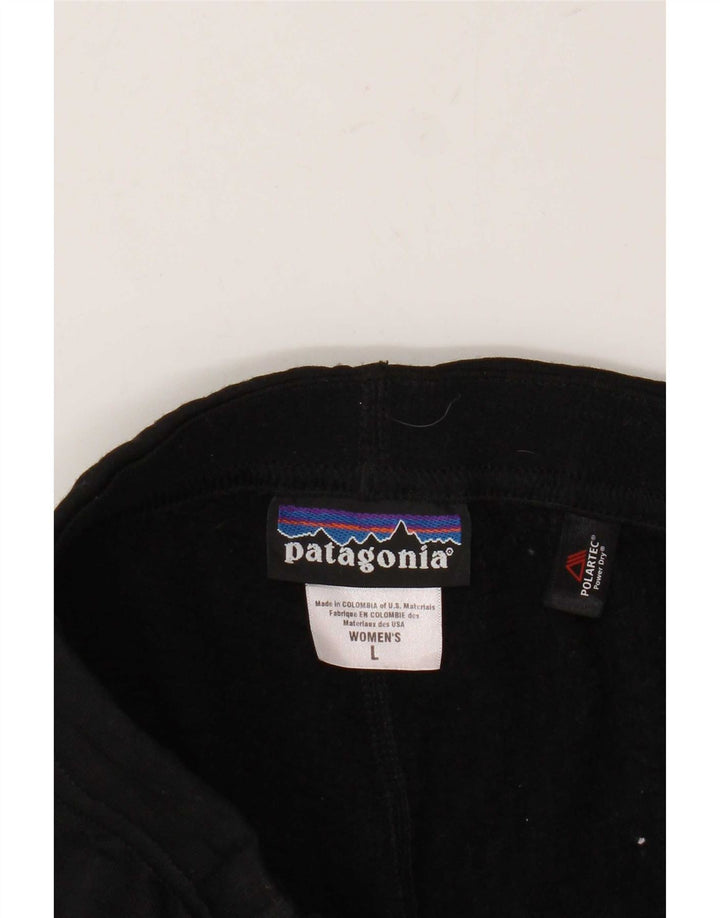 Patagonia ženske Polartec tajice UK 16 veliki crni poliester