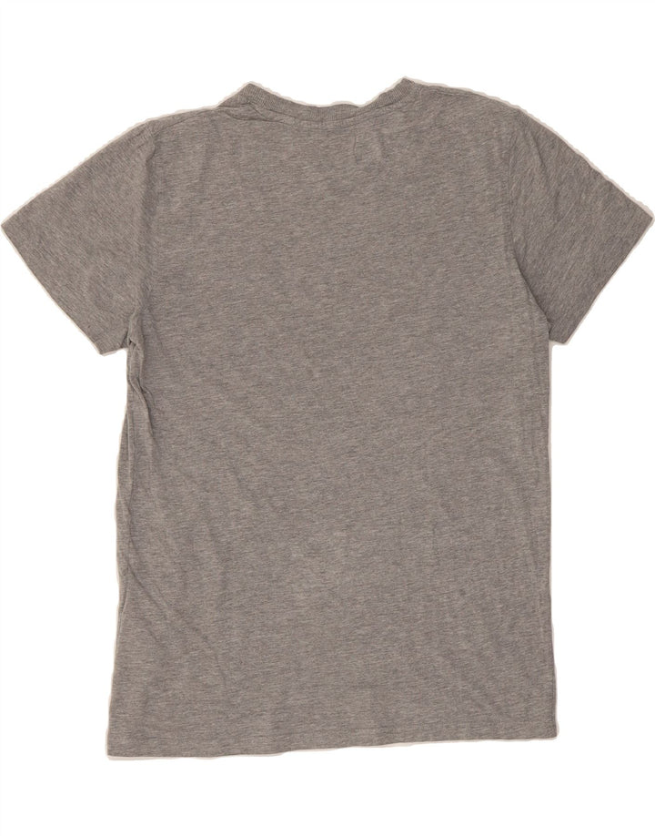 JACK & JONES Mens Regular Fit T-Shirt Top Medium Grey Cotton Vintage Jack & Jones and Second-Hand Jack & Jones from Messina Hembry 