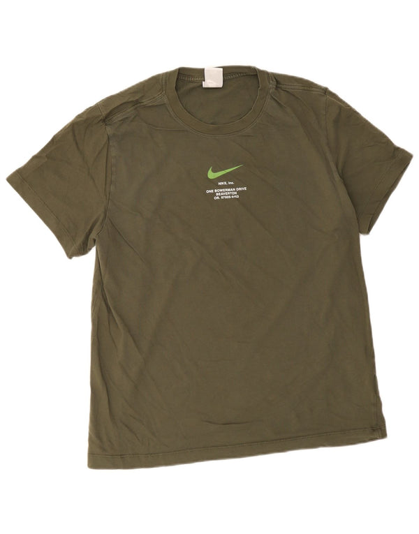 Nike Mens Belgium 1992-1994 Home Graphic T-Shirt Top Large Kaki Pamuk