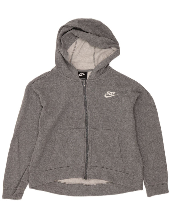 Nike pulover s kapuljačom standardnog kroja za djevojčice 13-14 godina XL sivi pamuk