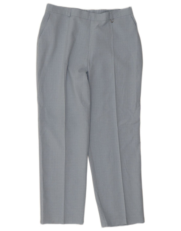 Marks & Spencer ženske chino hlače UK 16 Large W32 L26 plavi karirani