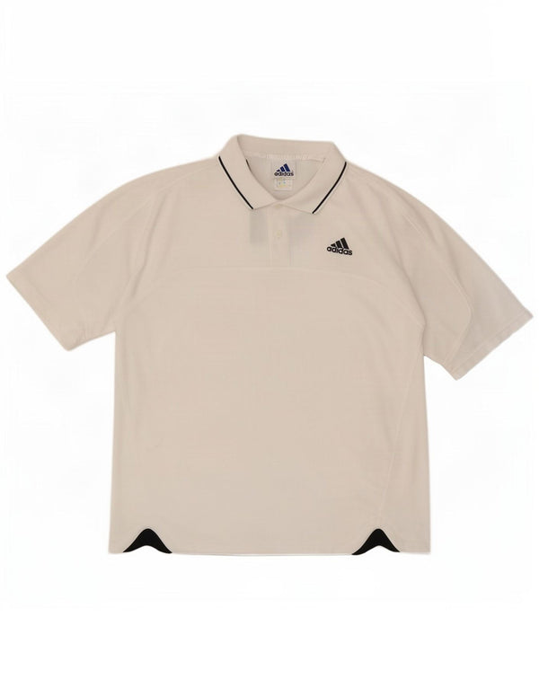 Adidas muška polo majica UK 44/46 veliki bijeli poliester
