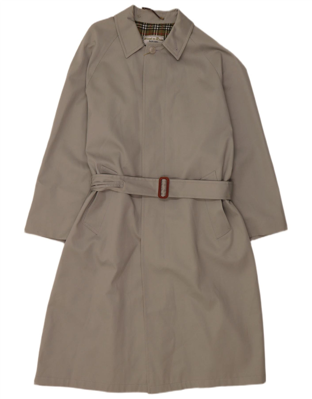 VINTAGE muški kaput slobodnog kroja IT 44 XS bež poliester