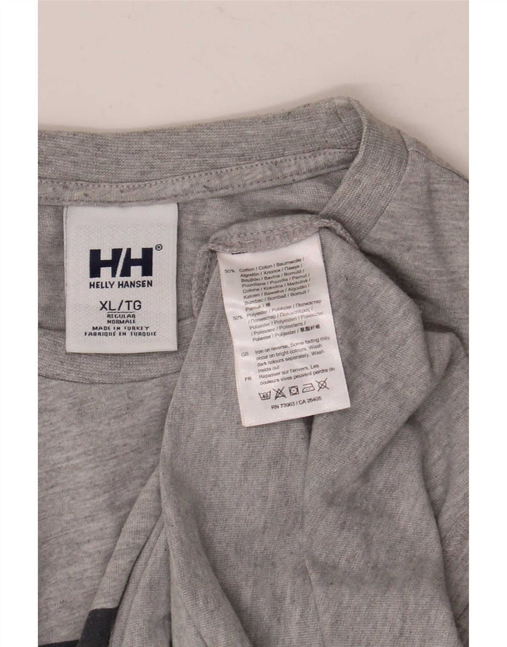 Helly Hansen muška grafička majica kratkih rukava XL sivi pamuk