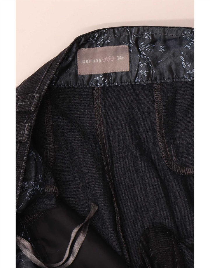 Marks & Spencer Womens Per Una Bootcut Jeans UK 14 Medium W30 L30 Navy Blue