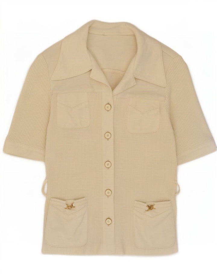Karner ženski kardigan pulover kratkih rukava IT 40 Small Off White