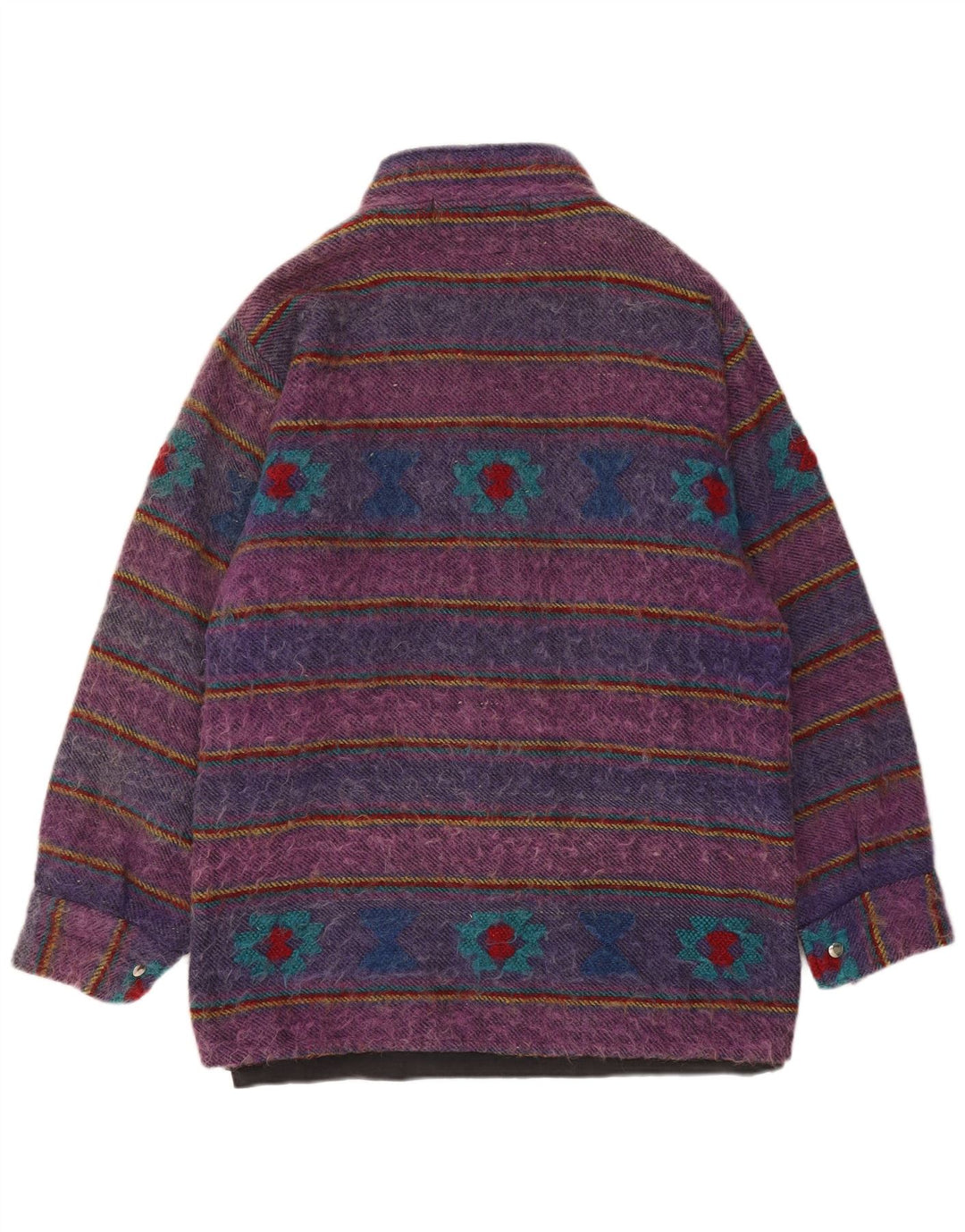 Vintage muški duffle kaput UK 40 velikih ljubičastih pruga