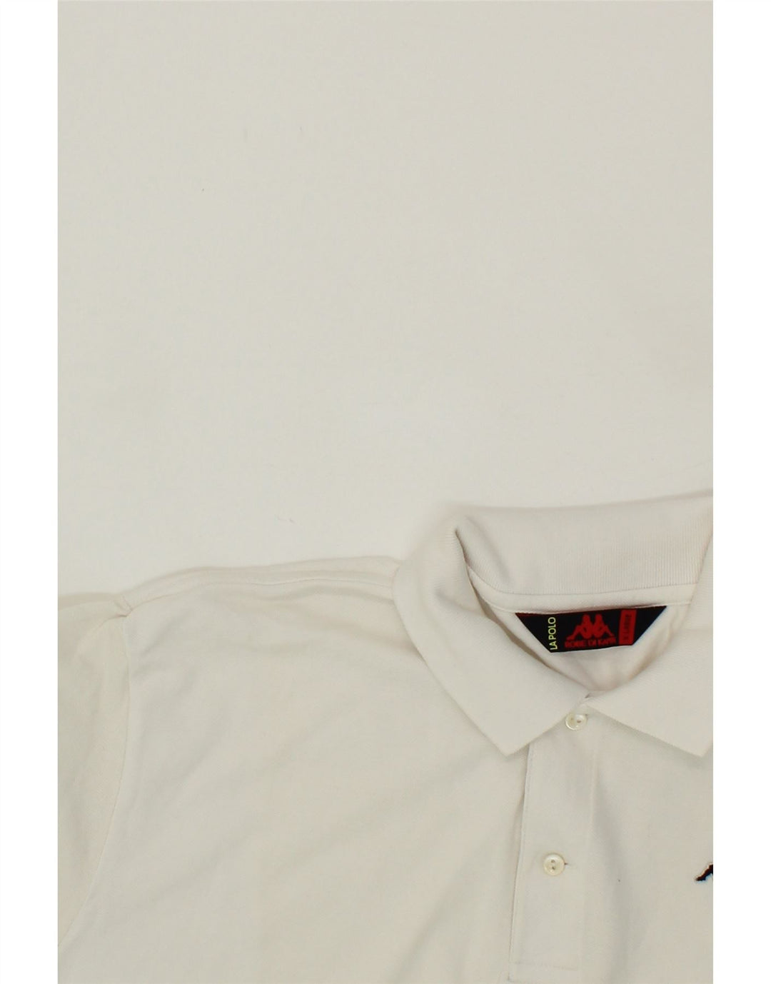 KAPPA Mens Polo Shirt XL White Cotton Vintage Kappa and Second-Hand Kappa from Messina Hembry 