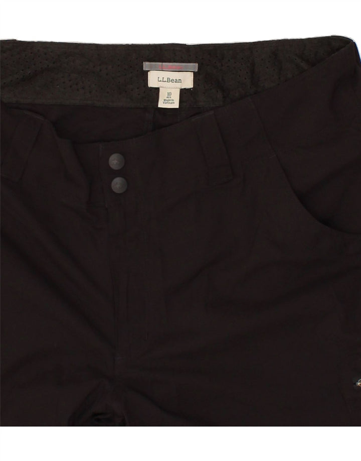 L.L.BEAN Womens Cargo Shorts US 10 Large W32  Black Nylon Vintage L.L.Bean and Second-Hand L.L.Bean from Messina Hembry 