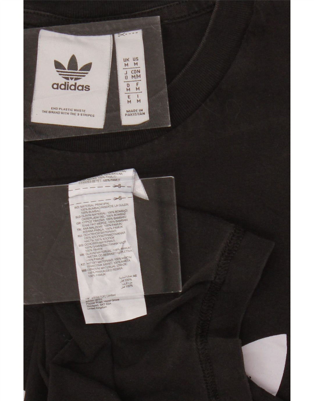 ADIDAS Mens Graphic T-Shirt Top Medium Black Cotton Vintage Adidas and Second-Hand Adidas from Messina Hembry 