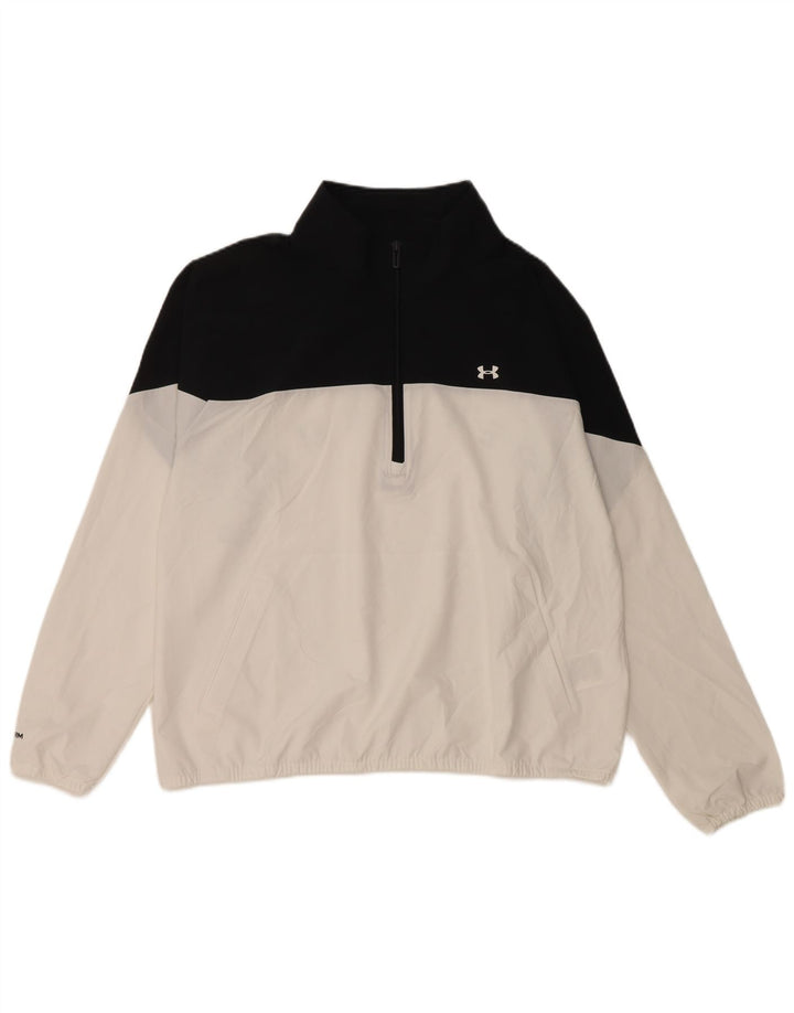 UNDER ARMOUR Ženski pulover Trenirka Top UK 16 Large White Colourblock