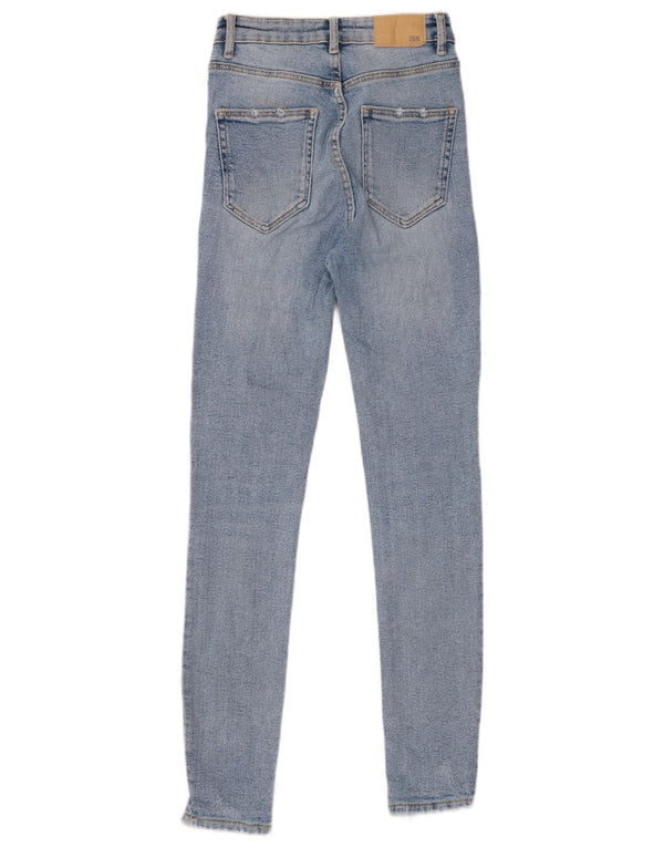 ZARA ženske uske traperice na duge staze EU 34 2XS W24 L27 plave