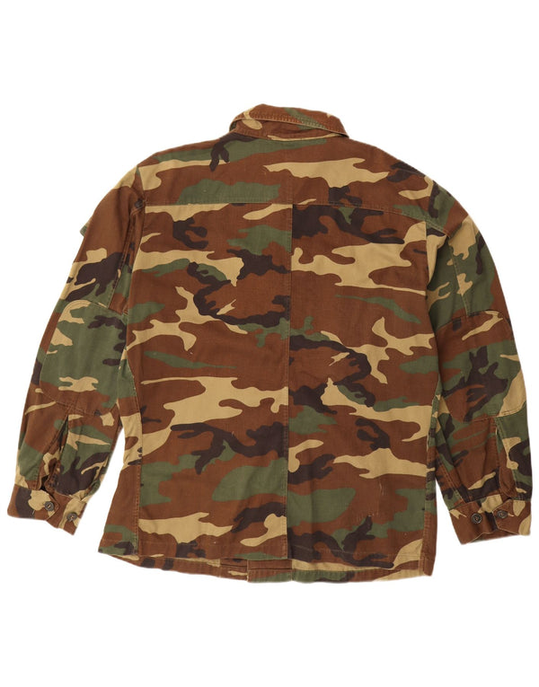 VINTAGE muška vojna jakna IT 56 3XL kaki kamuflažni pamuk