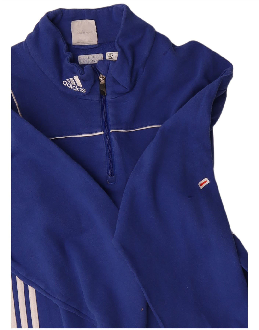 ADIDAS muška majica s izrezom s patentnim zatvaračem UK 48/50 XL plava