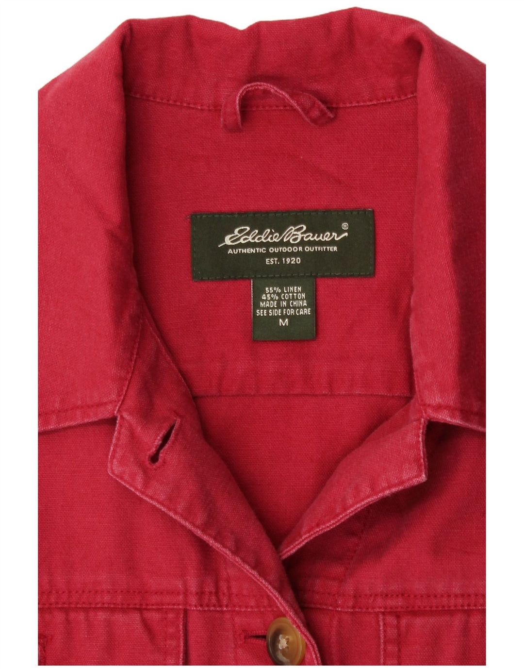 Eddie Bauer ženska bomber jakna UK 14 Srednje crveno platno