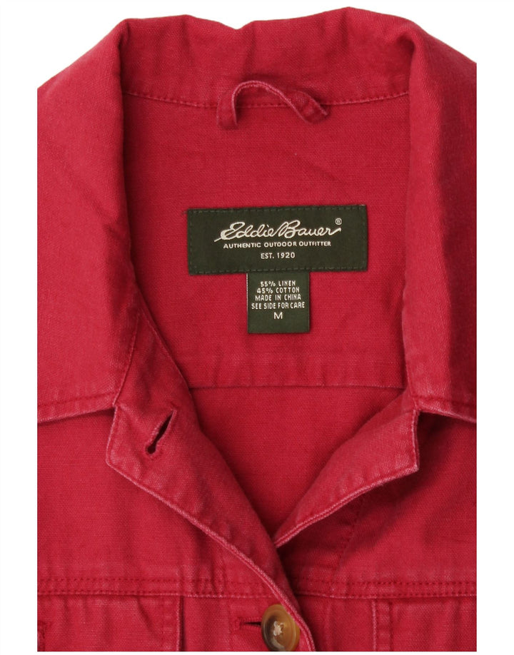 Eddie Bauer ženska bomber jakna UK 14 Srednje crveno platno
