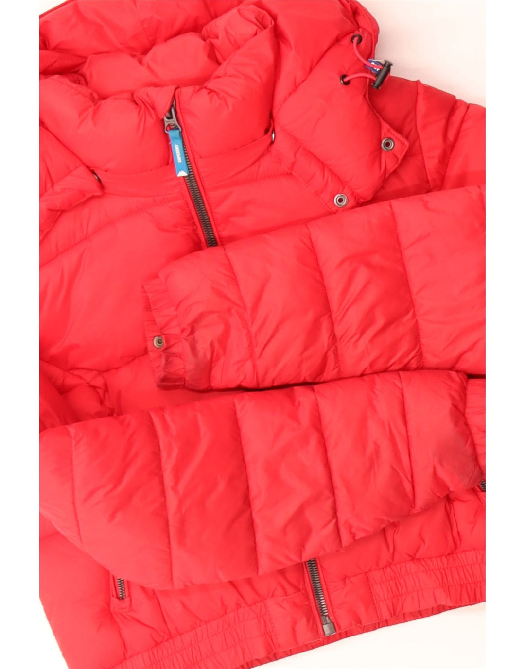 SUPERDRY ženska podstavljena jakna s kapuljačom UK 10 Small Red Colourblock