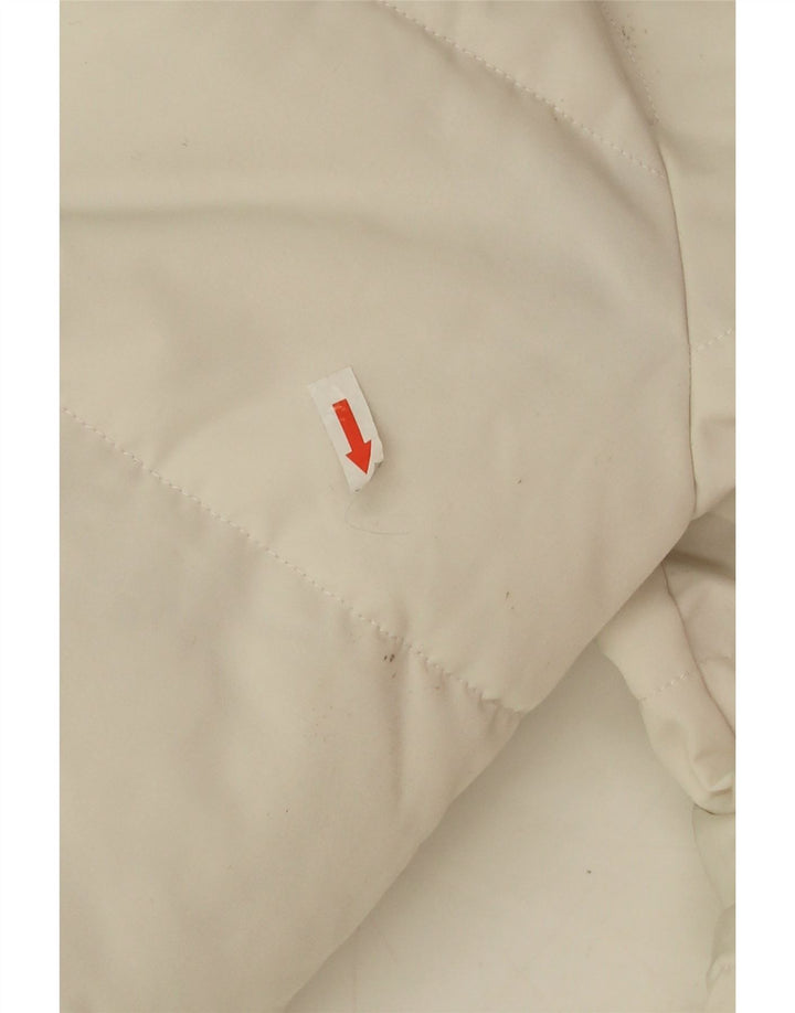 Superdry ženska prevelika podstavljena jakna s kapuljačom UK 10 Mali bijeli poliester