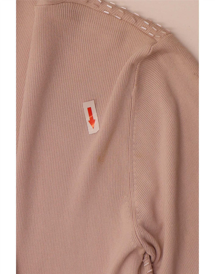 Zara ženski gornji dio bluze UK 14 Large Pink Rayon