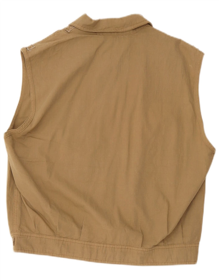 Faciba ženska prekomjerna uslužna jakna IT 44, srednje bež cvjetni pamuk