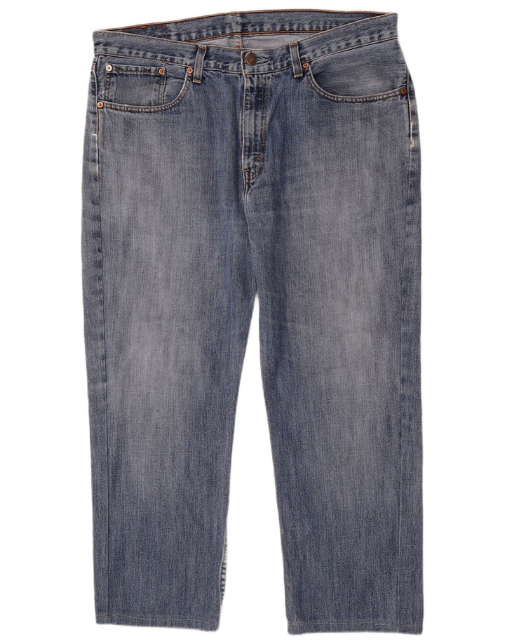 Levi's muške skraćene ravne traperice W38 L26 plavi pamuk