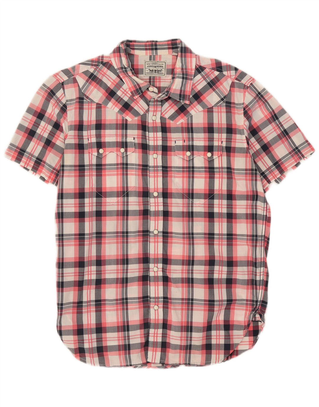 Levi's muška košulja kratkih rukava, veliki šareni karirani pamuk Western