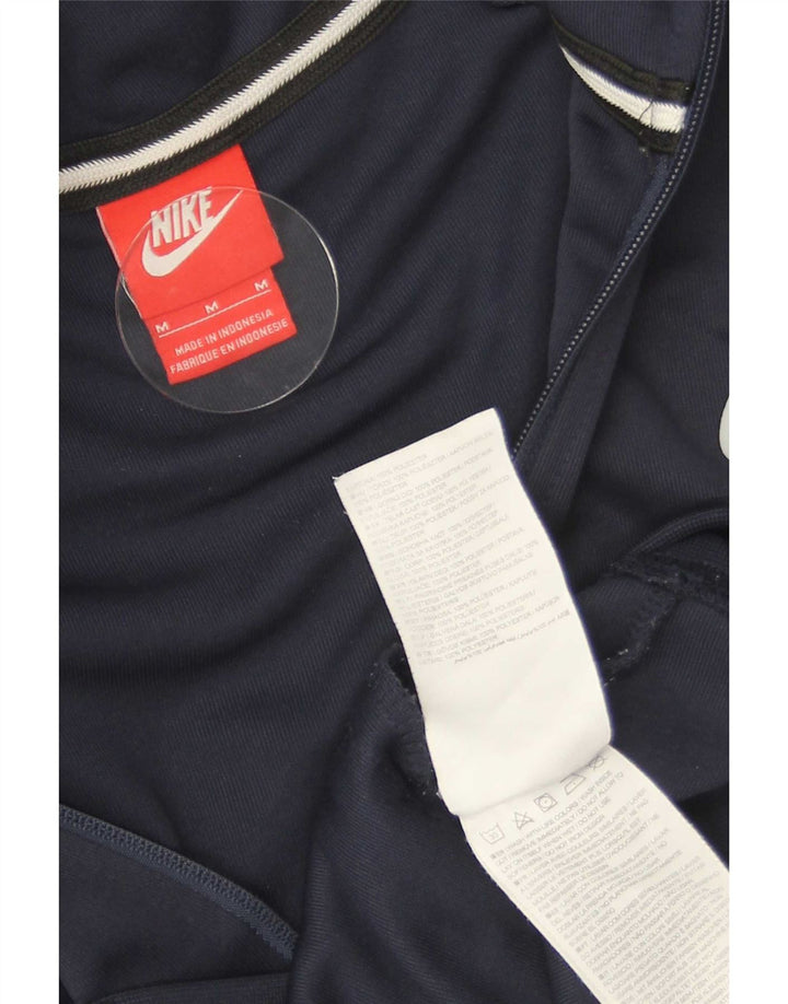 Nike muški pulover s kapuljačom s patentnim zatvaračem srednje tamnoplave boje od poliestera