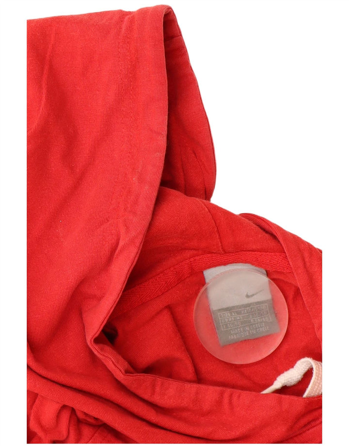 NIKE Muška majica s kapuljačom s zračnim grafičkim motivima UK 45/47 XL, crveni pamuk